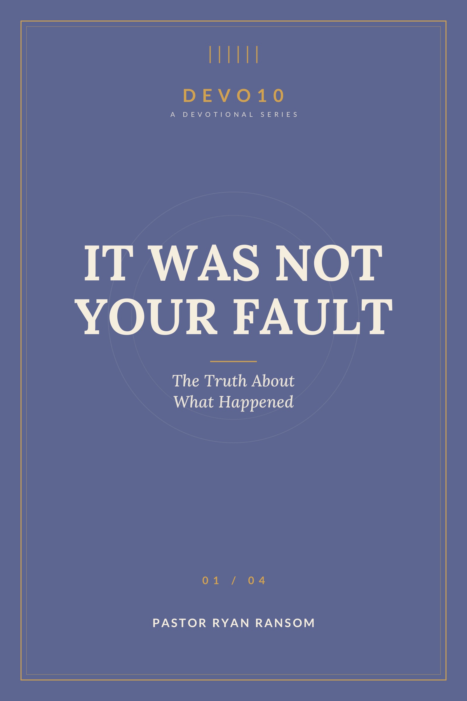 It Was Not Your Fault cover