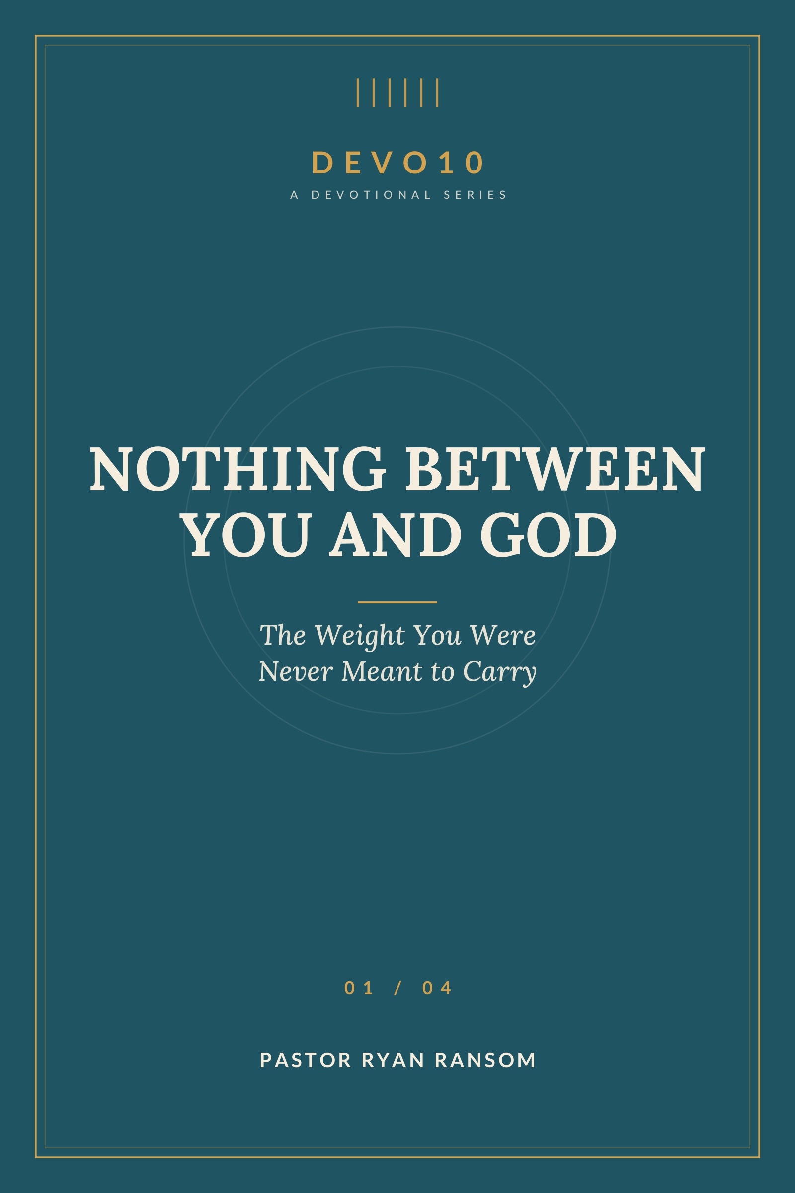 Nothing Between You and God cover