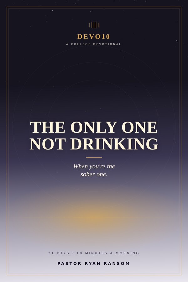 The Only One Not Drinking cover